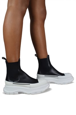 Alexander McQueen Botas Tread Slick Negro
