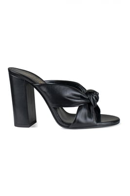 Saint Laurent Mules Loulou Negro