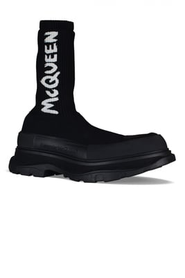 Alexander McQueen Botas Tread Slick Negro