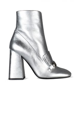 Burberry Botas Silver Brabant Plateado