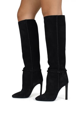Saint Laurent Botas Mica Negro