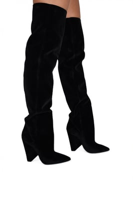 Saint Laurent Botas Niki Negro