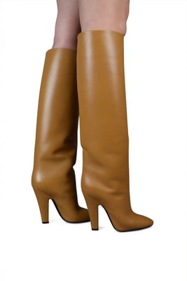 Saint Laurent Botas Tubes 68 Camello