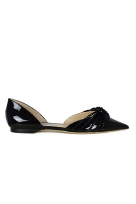 Jimmy Choo Kaitence bailarinas Negro