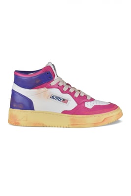 Autry Sneakers Super Vintage Mid Rosa