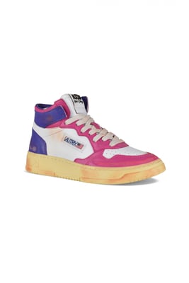 Autry Sneakers Super Vintage Mid Rosa