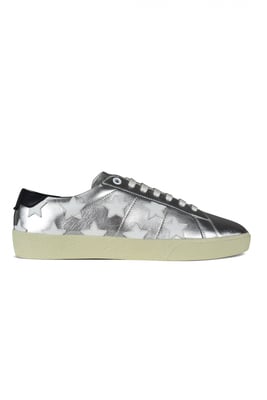 Saint Laurent Sneakers Court Classic Plateado