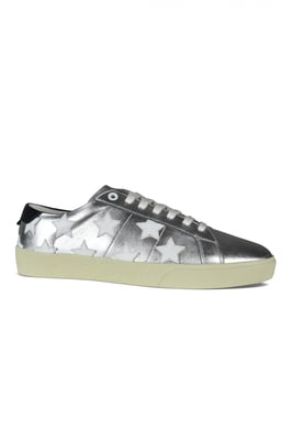 Saint Laurent Sneakers Court Classic Plateado
