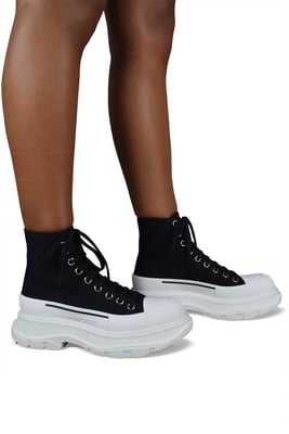 Alexander McQueen Sneakers Tread Slick Negro