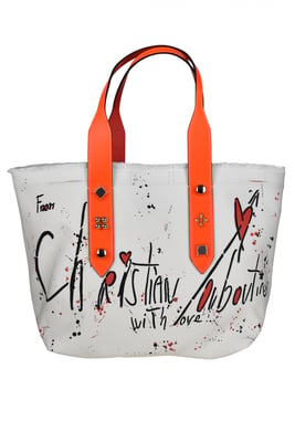 Christian Louboutin Bolso de mano mediano Frangibus Blanco