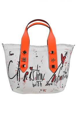 Christian Louboutin Bolso pequeño Frangibus Blanco