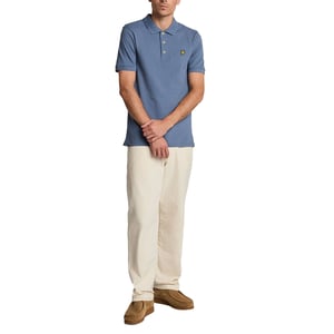 Lyle & Scott Camiseta Polo de Hombre de Manga Corta para Verano Golf de Algodón Jersey Deportivo