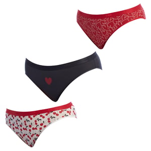 Pack-3 Braguitas Slips Coton Strech D4C17 para Mujer