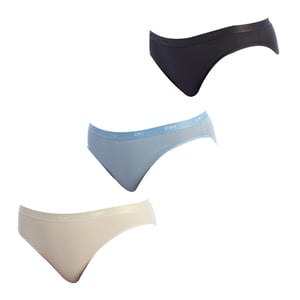 Pack 3 Braguitas de Tejido Elástico Les Pockets D4H00 para Mujer