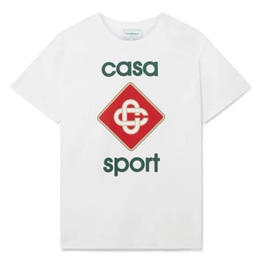 Camiseta con logo de Casablanca CASA Sport en Blanco