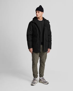 Parka de Microforro Lyle & Scott - Negro