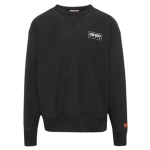 Kenzo Paris sudadera negra con logo delineado