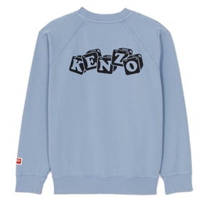 Kenzo Boke Boy Flower Graphic Sudadera azul claro