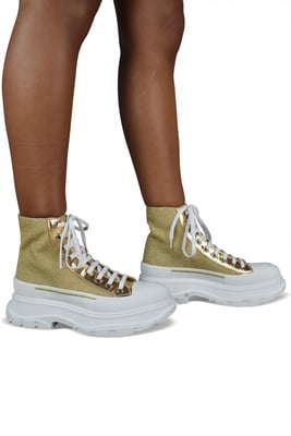 Alexander McQueen Sneakers Tread Slick Amarillo