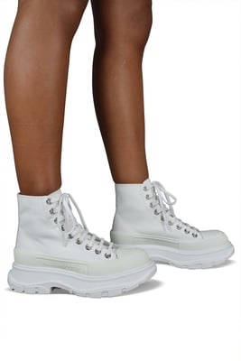 Alexander McQueen Sneakers Tread Slick Blanco