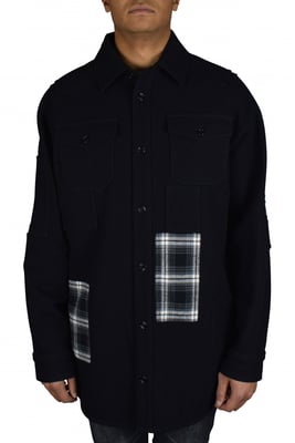 Off-White Abrigo Negro