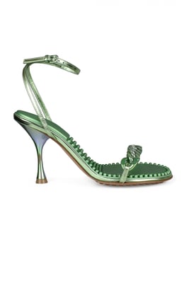 Bottega Veneta Sandalias Dot Verde
