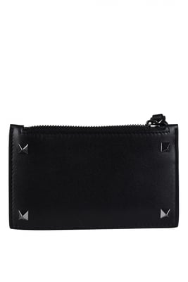 Valentino Garavani Tarjetero Rockstud Negro