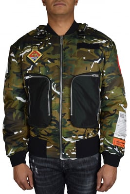 Heron Preston Chaqueta Bomber Caqui