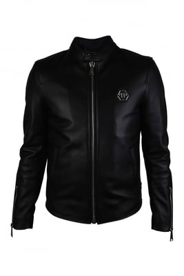 Philipp Plein Chaqueta biker Negro