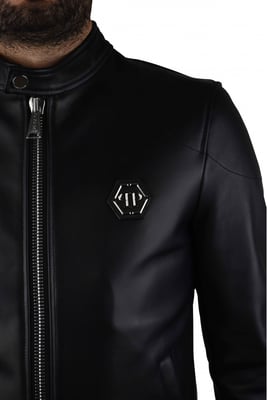 Philipp Plein Chaqueta biker Negro