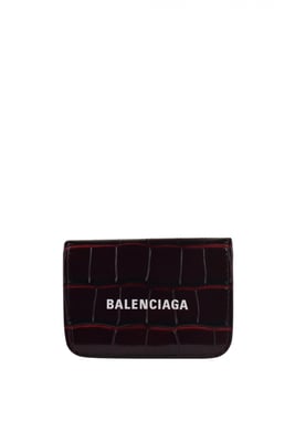 Balenciaga Mini Cartera Cash Burdeos