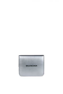 Balenciaga Mini Cartera Cash Plateado