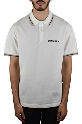 Palm Angels Polo Blanco
