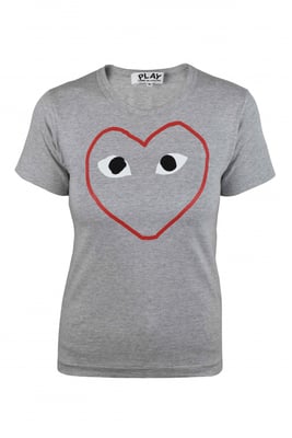 Comme des garçons Camiseta Gris