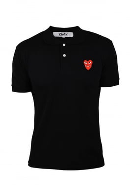 Comme des garçons Polo Negro