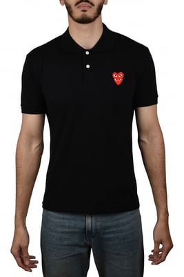 Comme des garçons Polo Negro