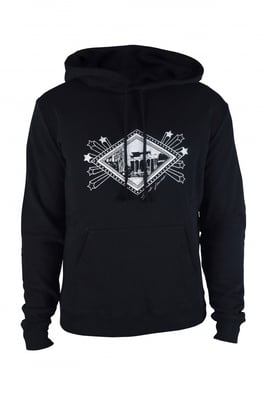 Saint Laurent Sudadera con capucha y logo Negro