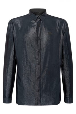 Philipp Plein Camisa LS Skull Negro