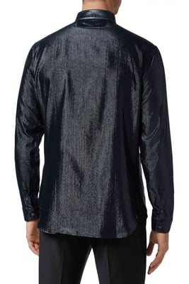Philipp Plein Camisa LS Skull Negro