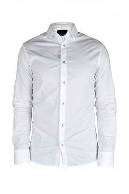 Philipp Plein Camisa LS Skull Blanco