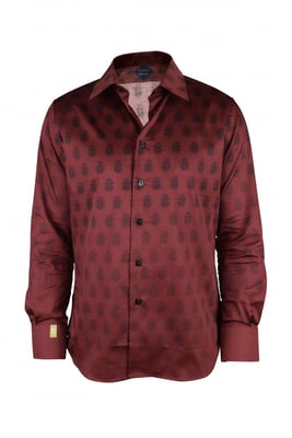 Billionaire Camisa LS Milano All over Burdeos