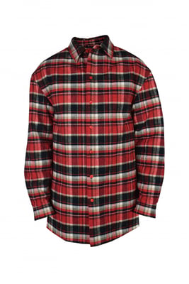 Balenciaga Camisa a cuadros Rojo
