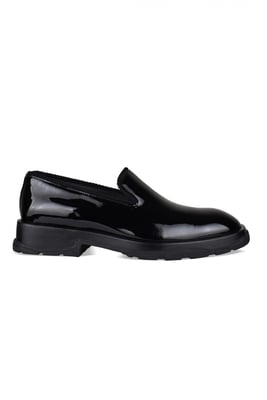 Alexander McQueen Mocasines Slip-On Tread Negro