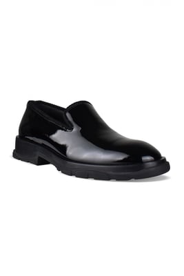 Alexander McQueen Mocasines Slip-On Tread Negro