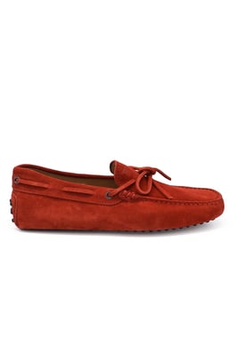Tod’s Mocasines de ante Rojo