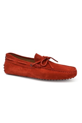 Tod’s Mocasines de ante Rojo