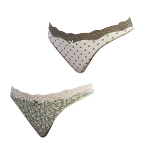 Pack-2 Tangas de Algodón Coquettes 1031585 para Mujeres