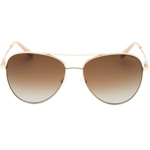Gafas de sol en dorado claro con lentes SF PZ marrones de Banana Republic