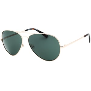 Gafas de sol doradas claras con lentes verdes de Banana Republic