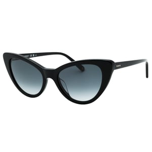 Banana Republic Gafas de sol tipo ojo de gato en gris oscuro con lentes SF y color negro